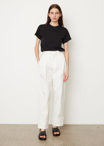 Double Cotton Pleated Pants