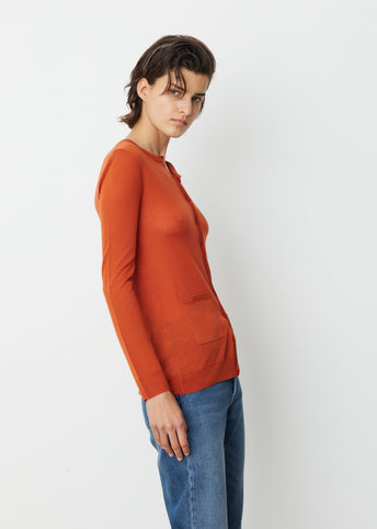 Fine Knit Merino Cardigan
