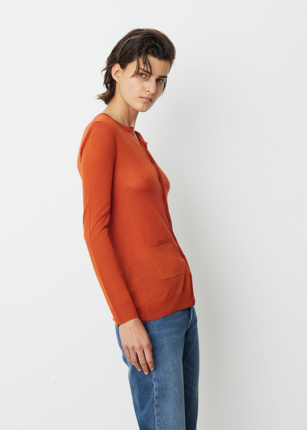 Fine Knit Merino Cardigan