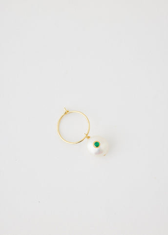 Pearl Hoop Earring