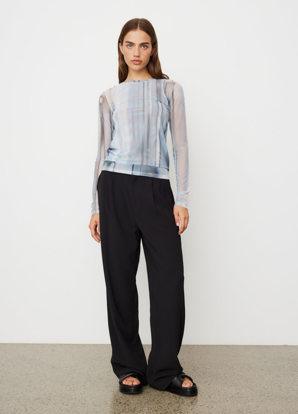 Double Layered Print Top