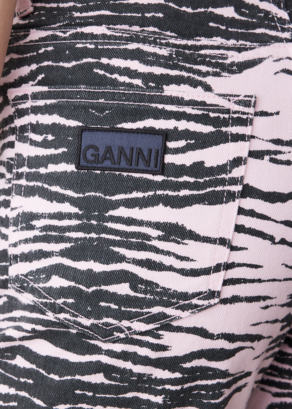 Tiger Print Denim Jeans