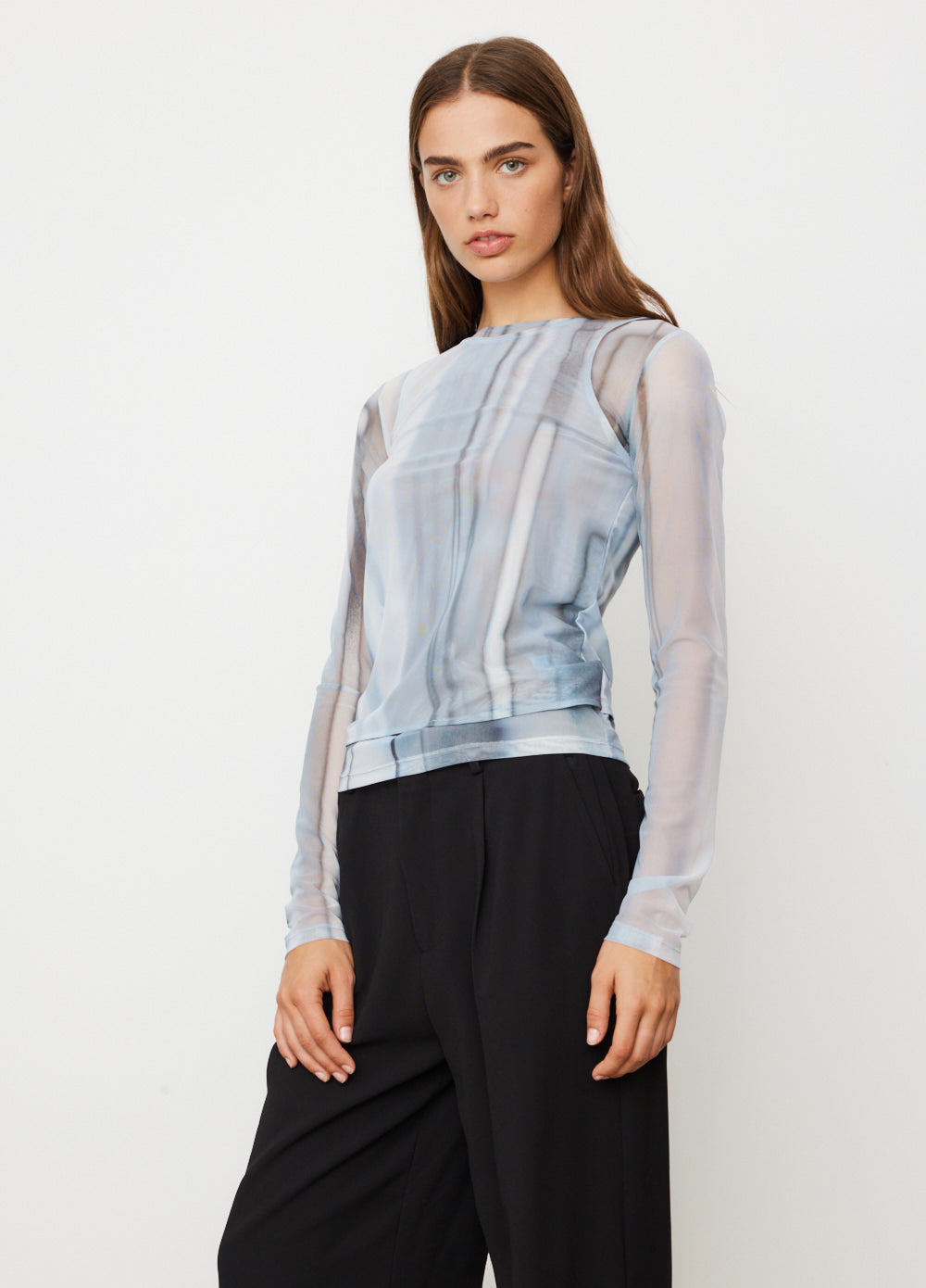 Double Layered Print Top