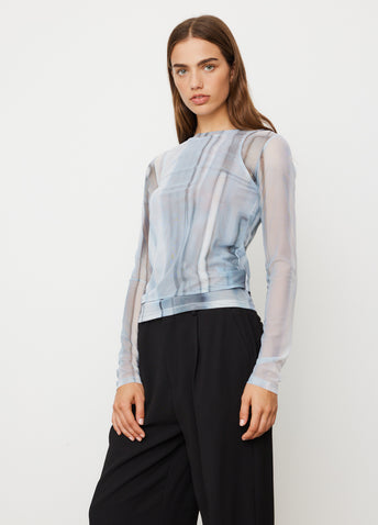 Double Layered Print Top
