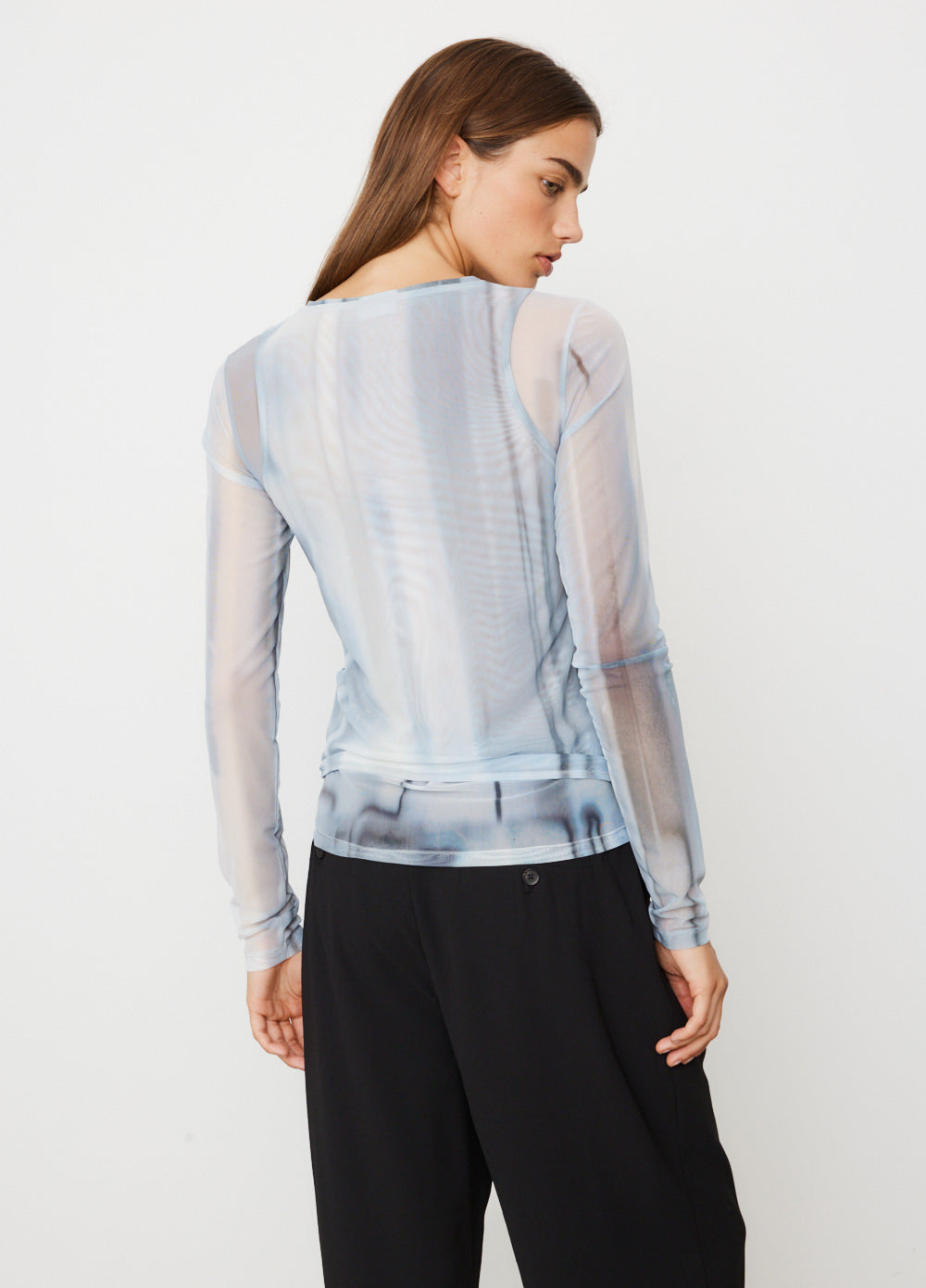 Double Layered Print Top