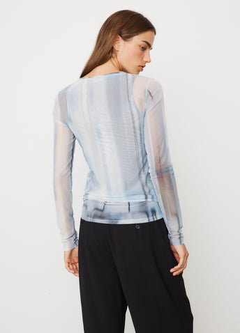Double Layered Print Top