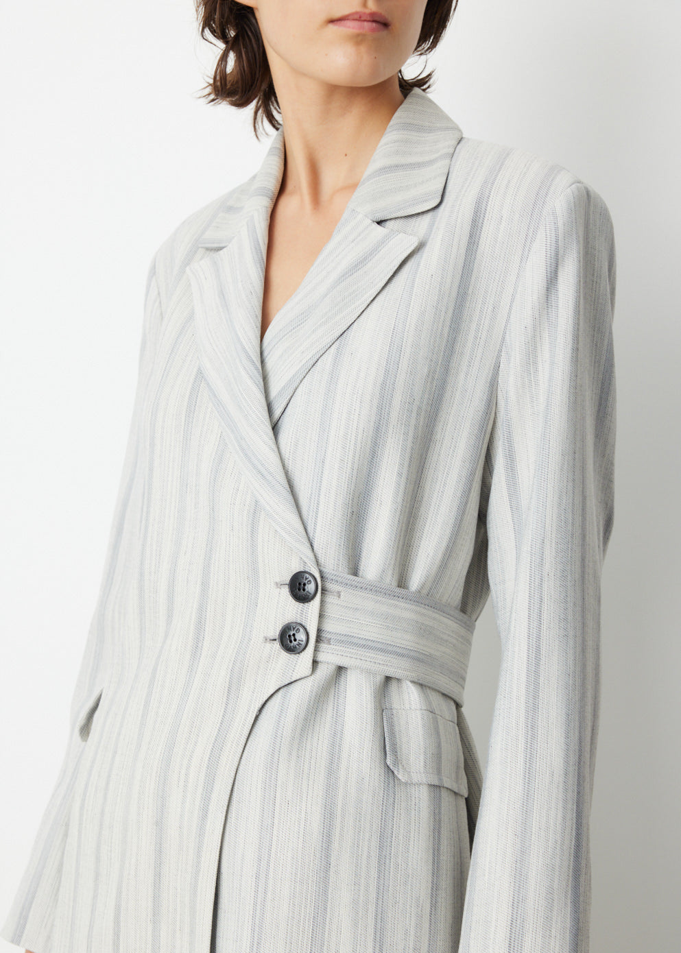 Drapey Suit Belted Jacket