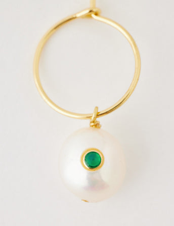 Pearl Hoop Earring