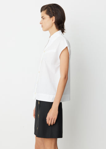 Sleeveless Poplin Blouse