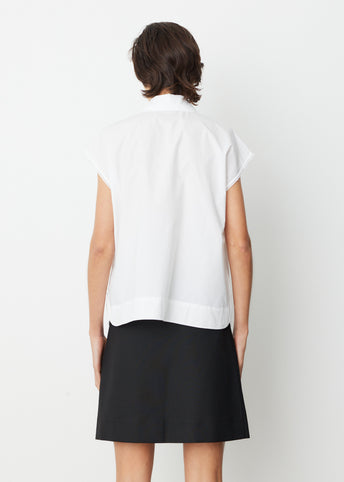 Sleeveless Poplin Blouse