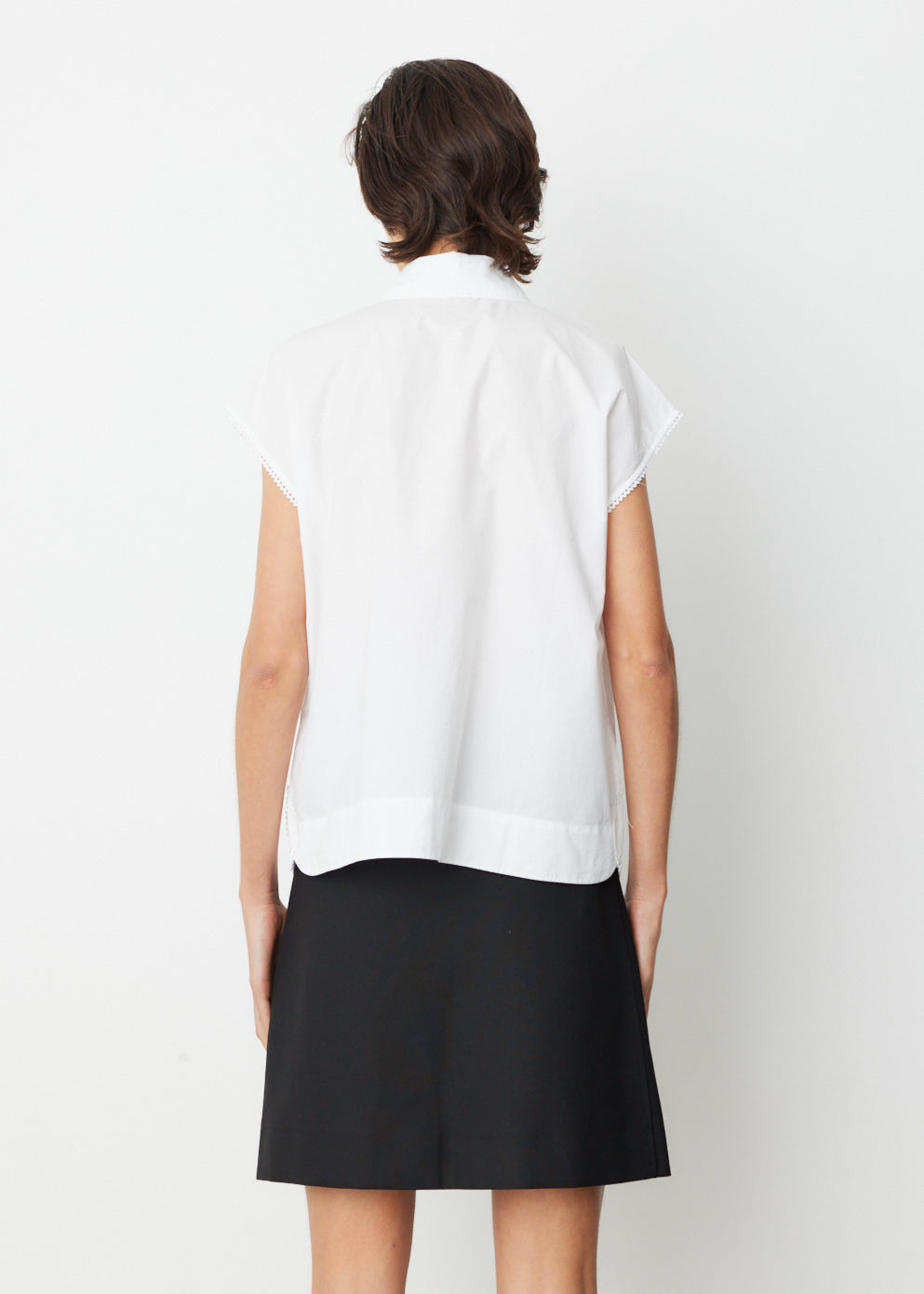 Sleeveless Poplin Blouse