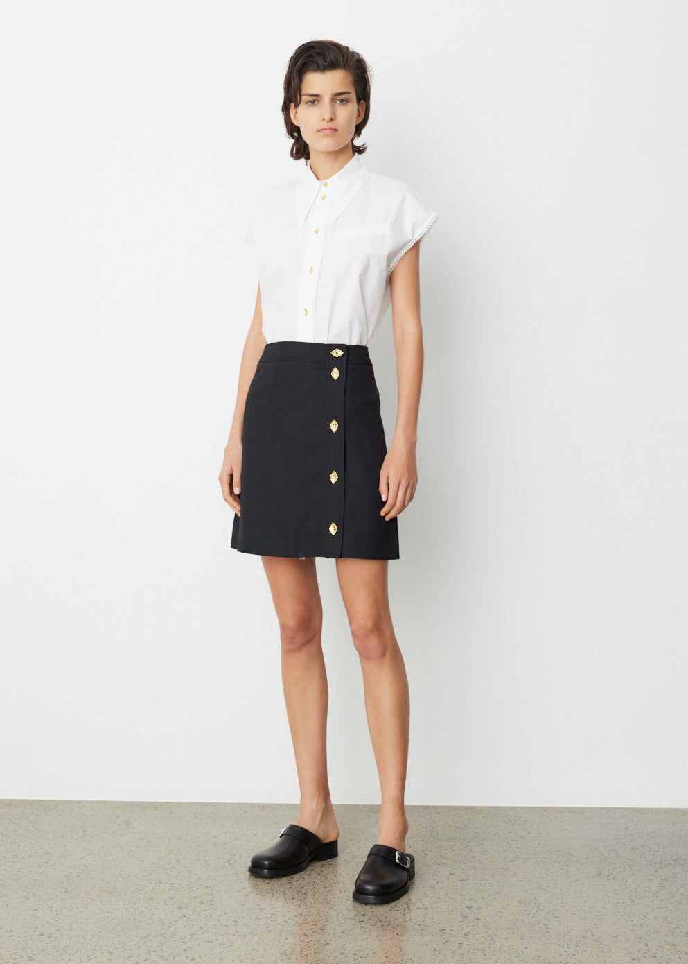 Sleeveless Poplin Blouse