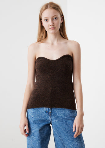Meo Knitted Bustier Brown