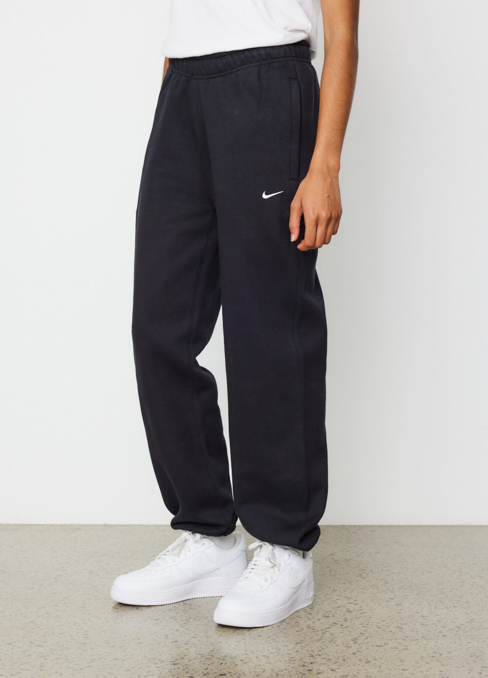 Nike women's swoosh fleece pants cheap