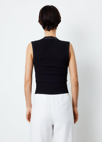 Cropped Rib Muscle Tank