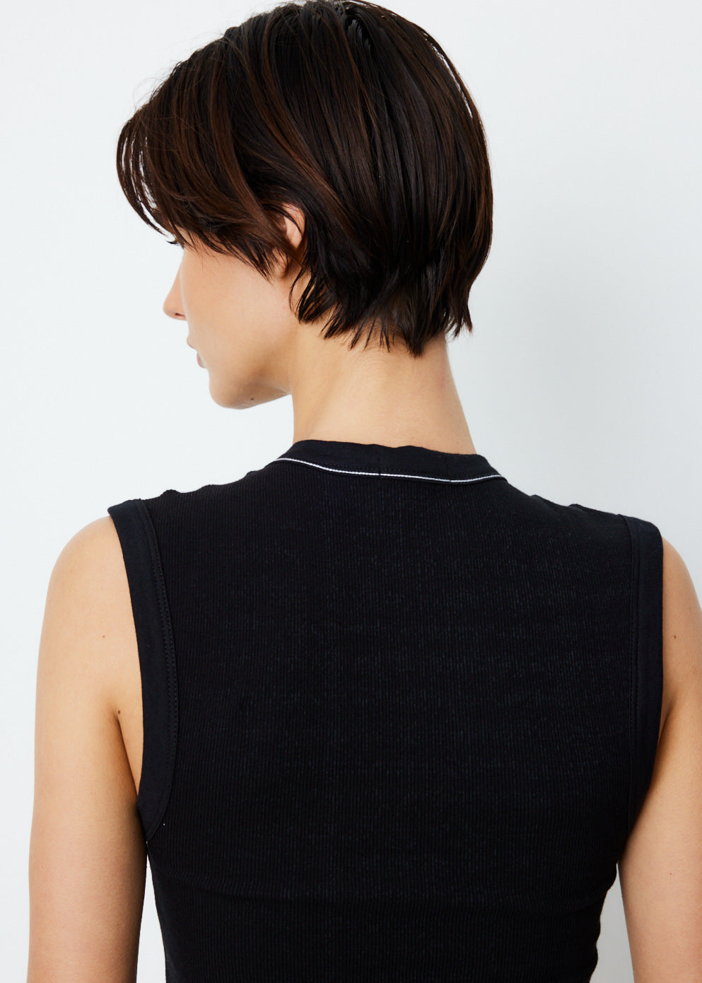 Cropped Rib Muscle Tank