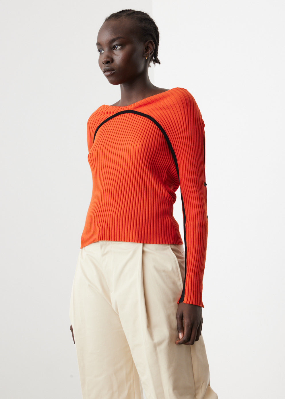 Reverse Ribbed Knit Top