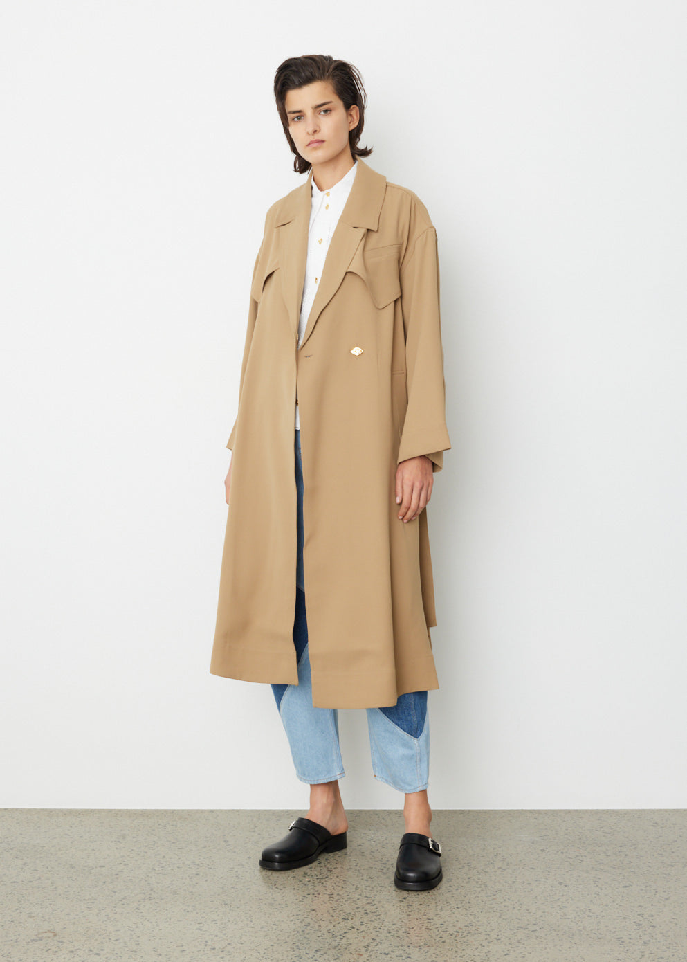 Drapey Oversized Trench