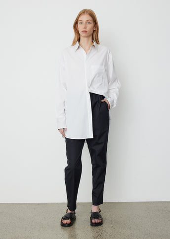Contrast Stitch Poplin Pant