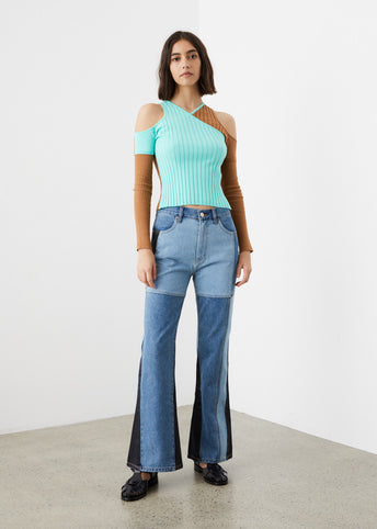 Shirley Patchwork Bootcut Jean