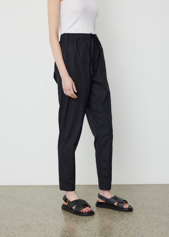 Contrast Stitch Poplin Pant