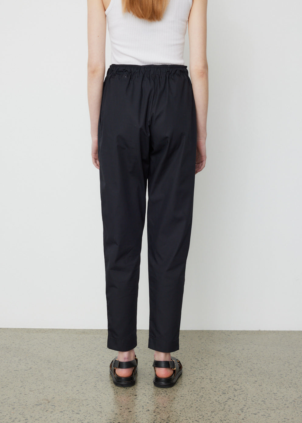 Contrast Stitch Poplin Pant