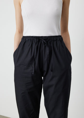 Contrast Stitch Poplin Pant