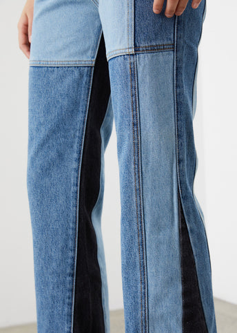 Shirley Patchwork Bootcut Jean