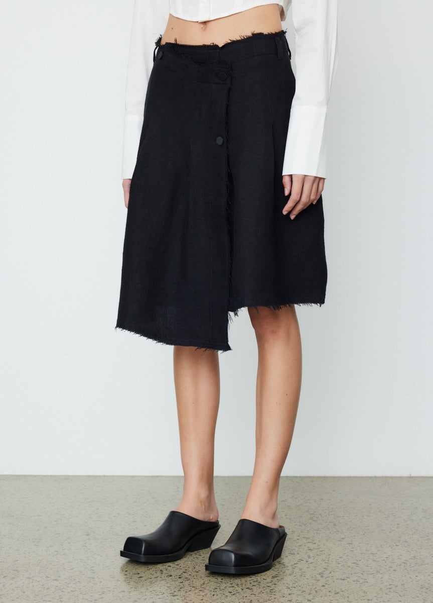 ★OUR LEGACY★ プリーツ ラップ スカート PLEATED WRAP SKIRT Our Legacy - Pleated Wrap Skirt Diurnal Flower Printed Denim