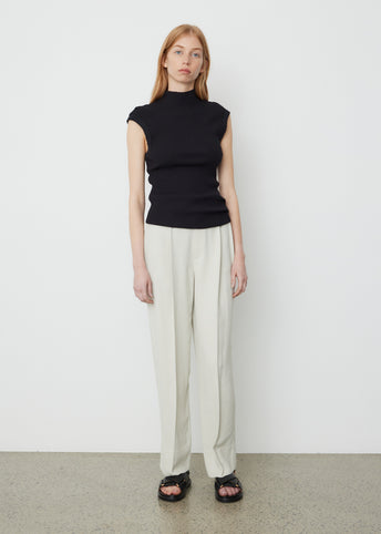 Raised Neck Drapey Rib Tank