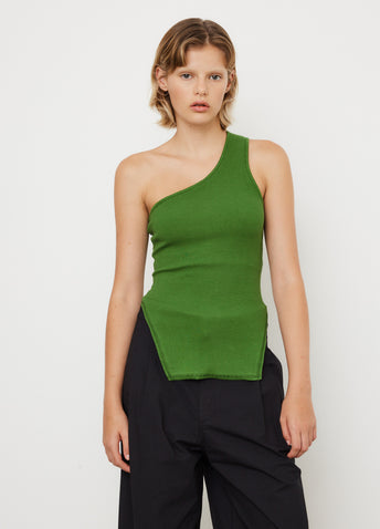 Open Back One Shoulder Tank