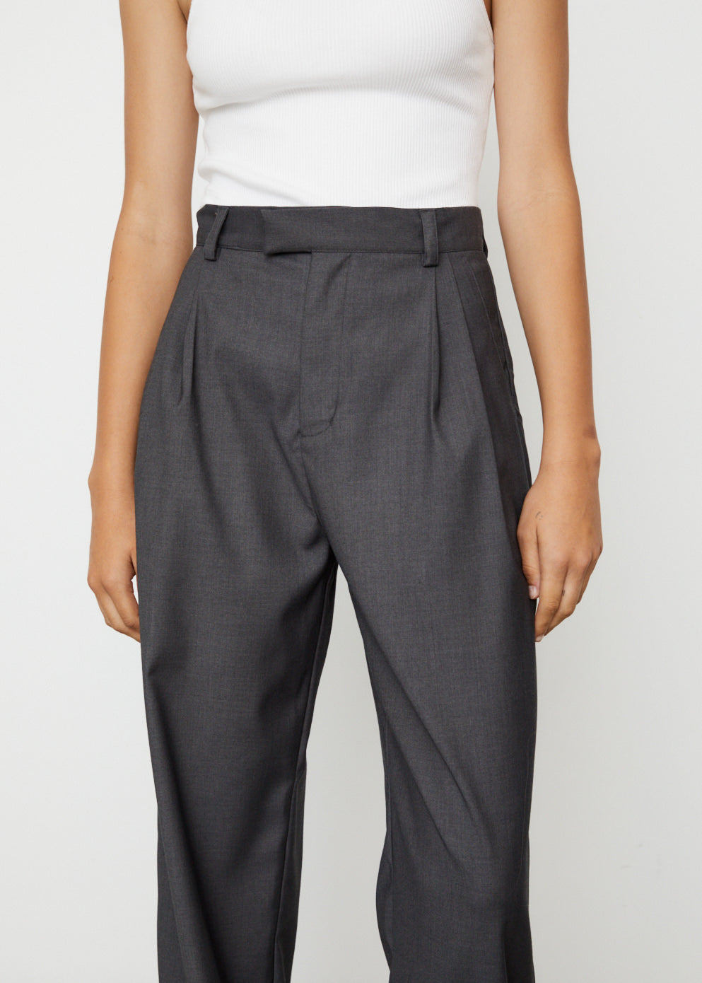 Womens St. Agni Pants | Tailored Wool Trousers Black • Genetic Consults