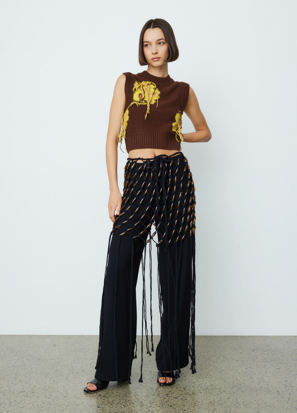 Macrame Bead Mini Skirt