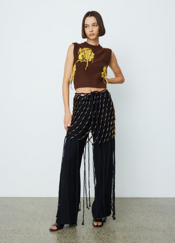 Macrame Bead Mini Skirt