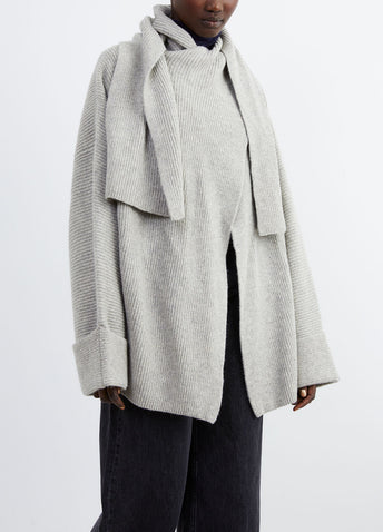 Oversized Draped Cardigan