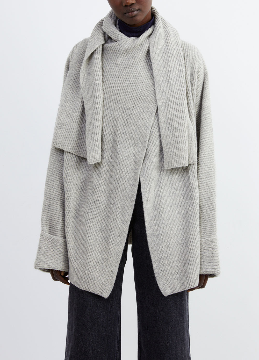 Oversized Draped Cardigan