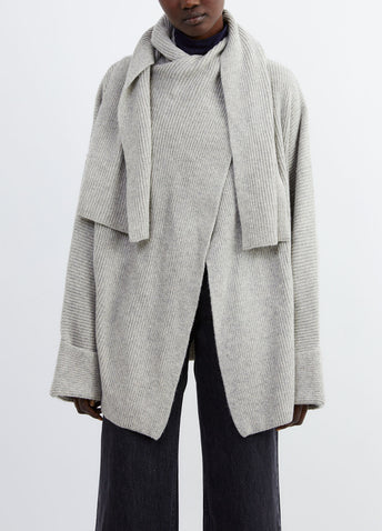 Oversized Draped Cardigan