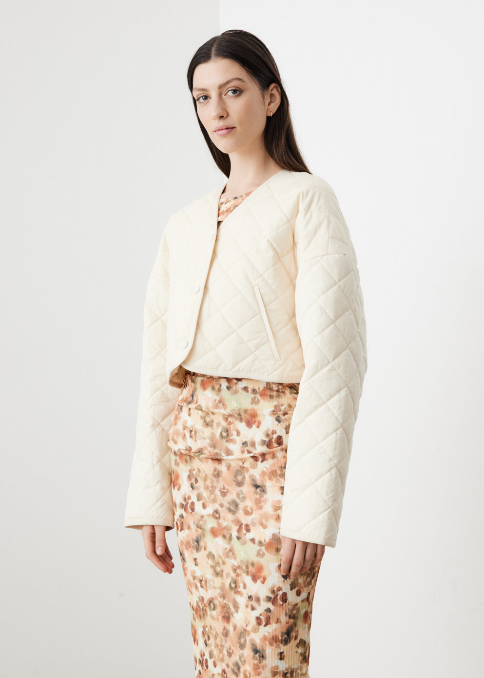 Jula Cropped Quilted Jacket