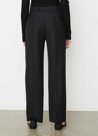 Mid-Waist Straight Trousers