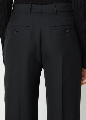 Mid-Waist Straight Trousers