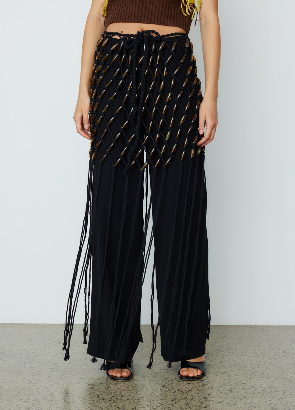 Macrame Bead Mini Skirt
