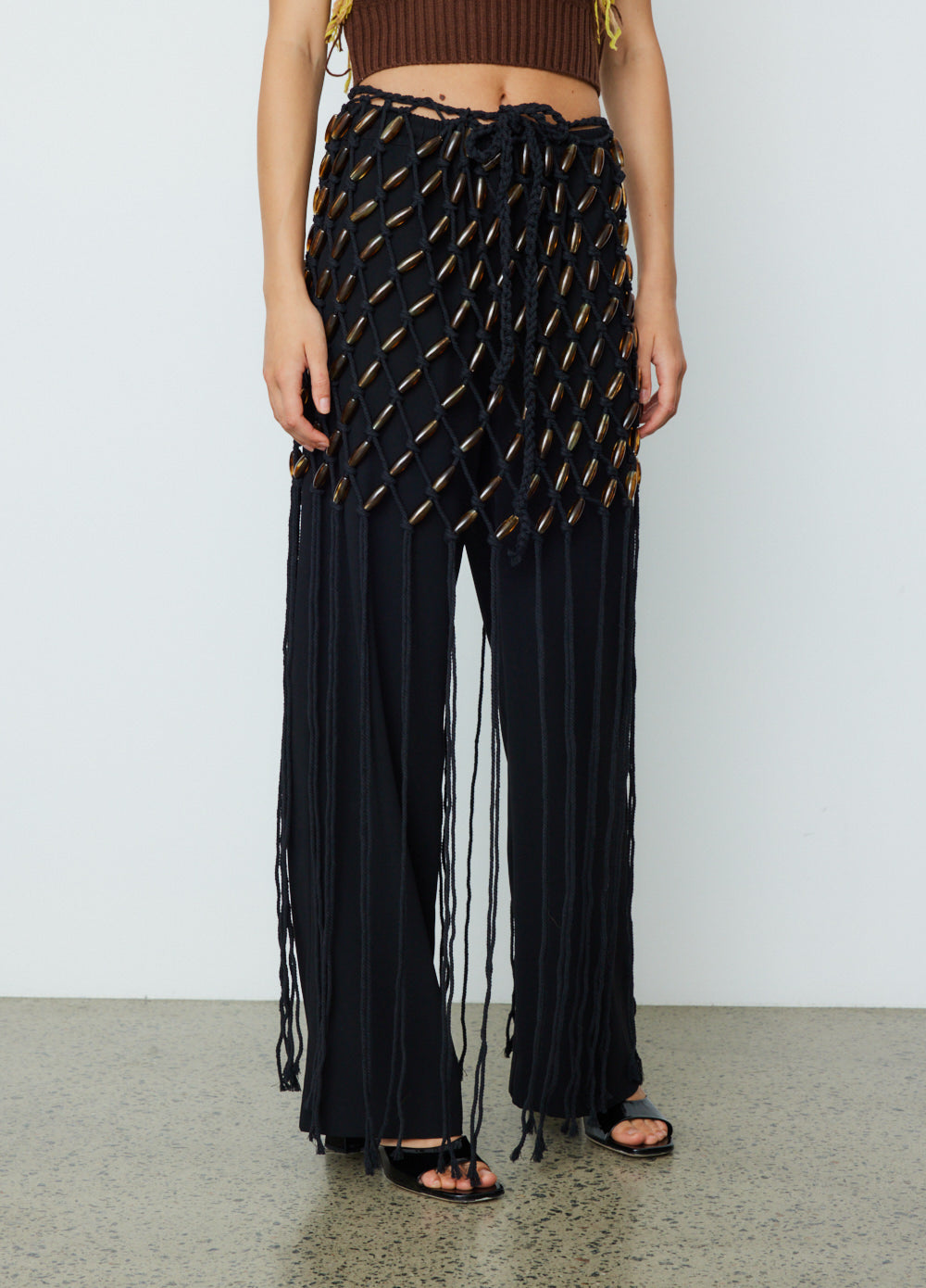 Macrame Bead Mini Skirt