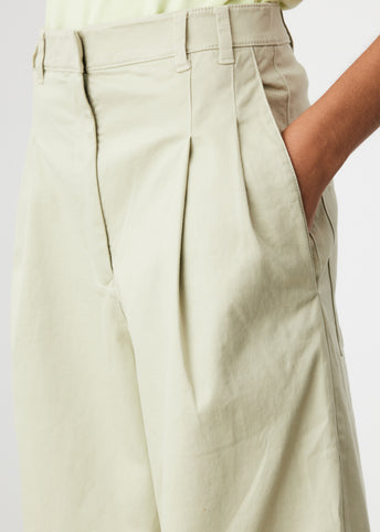 Wide Leg Twill Pants