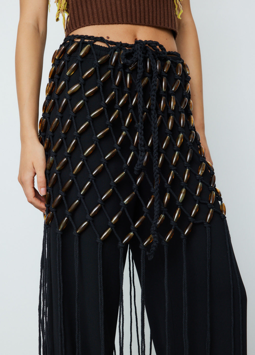 Macrame Bead Mini Skirt