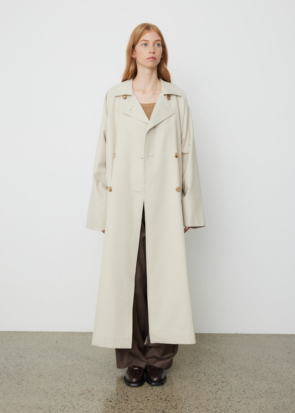 Raglan Sleeve Trench Coat