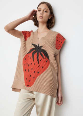 Strawberry V-Neck Vest