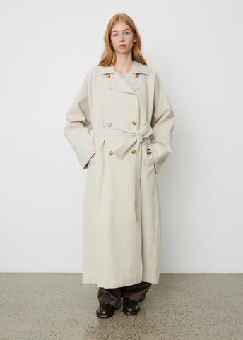 Raglan Sleeve Trench Coat