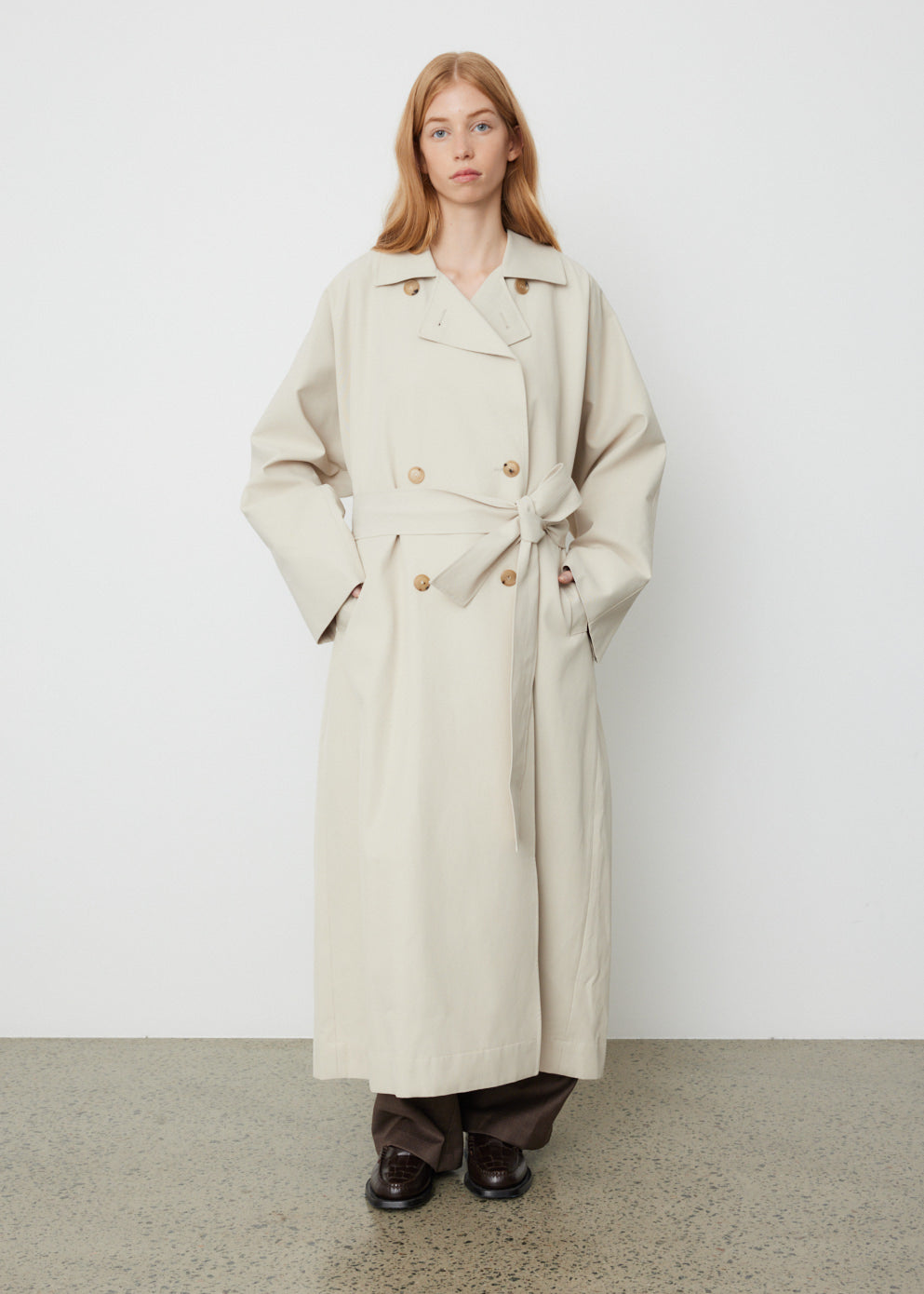 Raglan Sleeve Trench Coat