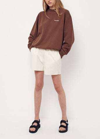 Serif Logo Crewneck Sweatshirt