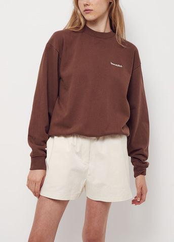 Serif Logo Crewneck Sweatshirt
